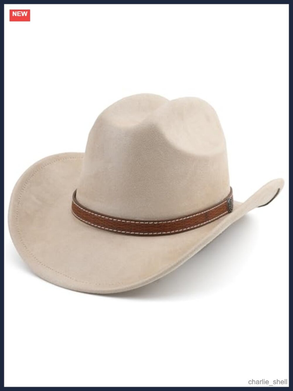 Melesh Western Cowboy Hat Wide Brim Beach Cowgirl Adjustable